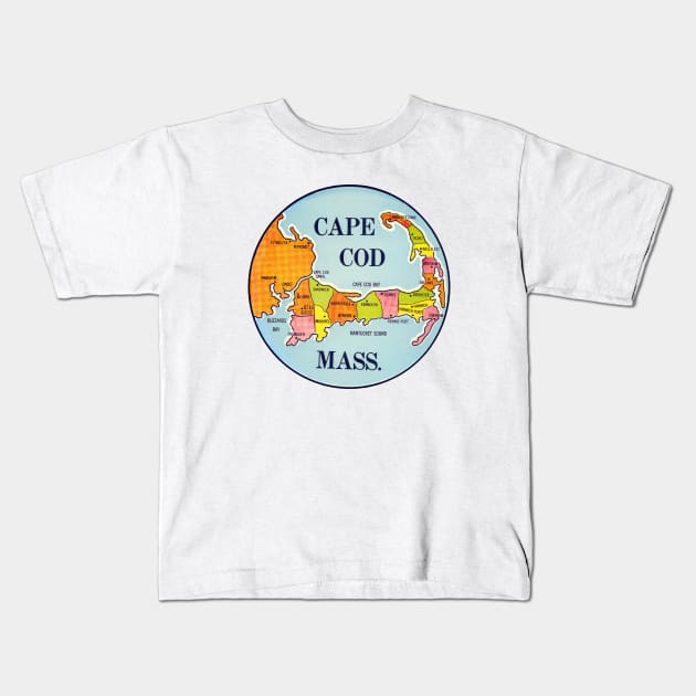 Vintage Cape Cod Kids T-Shirt by historicimage